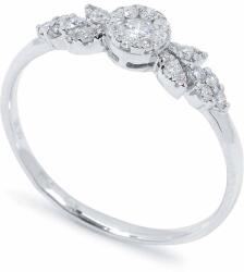 White & Black Eveline gyémánt eljegyzési gyűrű - 0, 3 karát (AU13893)