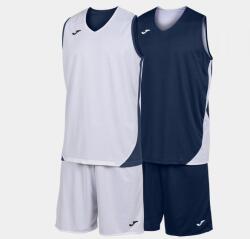 Joma KANSAS TWO-PIECE SET kosárlabda szett tengerészkék fehér 3XL