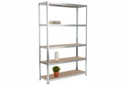 MAMUTEX Horganyzott fém állvány Mamutex Standard 1800x1200x400 mm - 5 polc, terhelhetőség 875 kg