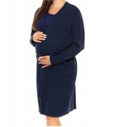 Anda Nina kismama pamut fürdőköpeny, Size L/XL, sötétkék (szlafrok bawełna)