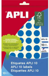 APLI Etikett, 16 mm kör, kézzel írható, színes, APLI, kék, 432 etikett/csomag (LCA2739) - onlinepapirbolt
