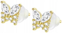 Trusky Fülbevaló, Arany Pillangó, ezüst S925, 0.6cm magas (kolczyki)