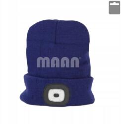 Maan LED-es lámpás sapka Usb töltéssel M-es méret, sötétkék (8640)