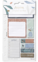 FILOFAX Öntapadó színes jelölő címke és jegyzet Multifit (Personal, A5, A4) Botanical