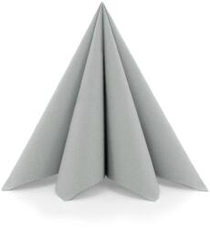 Mank Textilhatású szalvéta 40x40 cm "ezüst" 50 lap/csomag Sovie