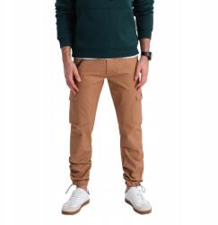 Ombre Férfi nadrág cargo zsebekkel, világosbarna, V3 OM-PACG-0189, Size XXL