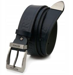 Beltimore Férfi bőr öv, sötétkék, klasszikus, széles (520_120)