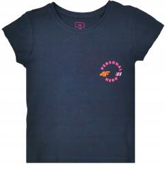 4F Lány Póló, trikó, sötétkék, Size 158 (5902818773112)