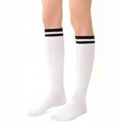 Steven Női mintás térdzokni, Size 35-37, fehér (OM008072D)