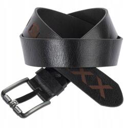 Cipo Baxx Férfi öv, vintage bőr, 110cm hosszú, 4, 2cm széles, fekete szín (CG110)