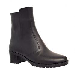 NIC-MAR Ghete dama negre din piele naturala imblanite 156N, marimea 35