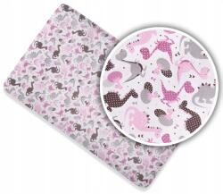 Ankras Pamut Lepedő Pótágyhoz, 90×50cm, mintás (Prześcieradło 90x50 Dinozaury)