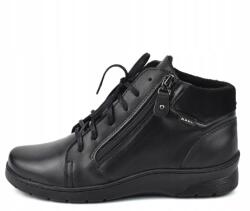 Axel Női bokacsizma Axel 1765/CZ valódi bőr, komfortos, H szélesség, fekete méret36 (1765/CZ)