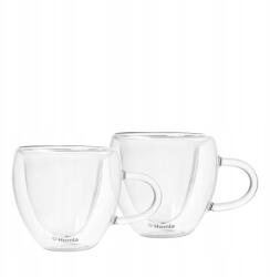 Homla Cembra Hearts dupla falú, füles pohár szett 2 db 0, 3 l Homla (157089)