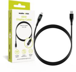 Mobile Origin Cablu pentru incarcare si transfer de date Mobile Origin Display, USB-C la USB-C, 66W, 1.5m, Negru (MO-66WDC-CB1)