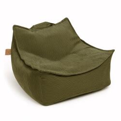MeowBaby® Fotoliu tip puf din catifea pentru copii meowbaby sako aesthetic , khaki, material certificat oeko-tex