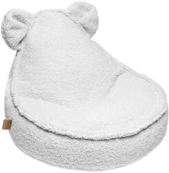 MeowBaby® Fotoliu puf pentru copii meowbaby bearly, oeko-tex, alb, 58x50x67cm