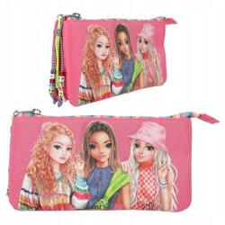 Depesche Top Model Joy tripla tolltartó, rózsaszín, 3 rekeszes, poliészter (12915)