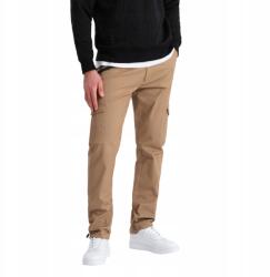 Ombre Férfi Cargo Nadrág, Size XL, meleg-barna, cargo zsebek