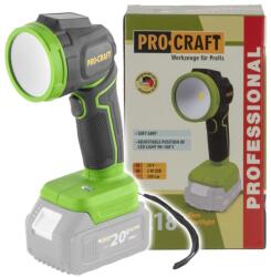 PROCRAFT Акумулаторен LED фенер PROCRAFT LL18bb - 20V, висока яркост, регулируема глава (Solo) (LL18bb)