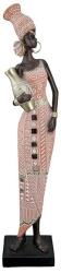  „Malaika gyönyörű afrikai stílusú figura barna és rose színben - 34cm