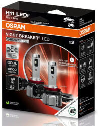 OSRAM Legális ECE engedélyes Osram Night Breaker LED Smart H11 2db/csomag, ECE R37, 64211DWNBSM-ECE (64211DWNBSM-ECE-2HB)