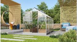 Vitavia üvegház VITAVIA VENUS 6200 tiszta üveg 3 mm ezüst színű LG1028 (LG1028)