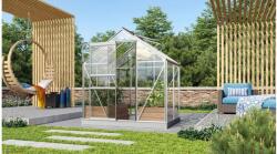 Vitavia üvegház VITAVIA VENUS 2500 tiszta üveg 3 mm ezüst színű LG1025 (LG1025)