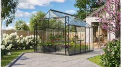 Vitavia üvegház VITAVIA URANUS 8300 tiszta üveg 3 mm fekete színű LG3561 (LG3561)
