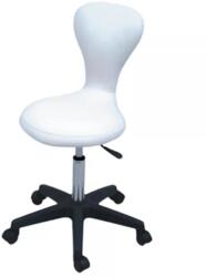 Eurostil Gurulós Háttámlás Szék Fehér 45-59cm 02730/58