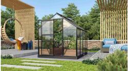 Vitavia üvegház VITAVIA VENUS 5000 tiszta üveg 3 mm fekete színű LG3539 (LG3539)