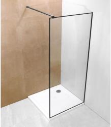 u-Design Blacky zuhanyfal fekete kerettel, A-20P-3, 80x190 cm