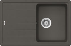 SCHOCK Schock Element D-100S konyhai mosogatótálca Cristalite Asphalt 780 x 500 mm, gránit kompozit, megfordítható, hagyományos beépítés, aszfaltszürke (ELED100SASPH)