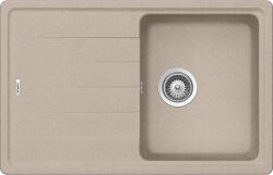 SCHOCK Schock Element D-100S konyhai mosogatótálca Cristalite Sabbia 780 x 500 mm, gránit kompozit, megfordítható, hagyományos beépítés, homok (ELED100SSABB)
