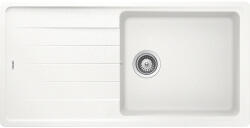 SCHOCK Schock Element D-100L konyhai mosogatótálca Cristalite Alpina 1000 x 500 mm, gránit kompozit, megfordítható, hagyományos beépítés, fehér (ELED100LALPI)