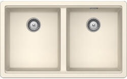 SCHOCK Schock Greenwich N-200 konyhai mosogatótálca Cristadur Magnolia 750 x 455 mm, gránit, hagyományos beépítés/munkalap alá építés, krémfehér (GREN200MAGN)