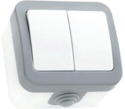 Gelux Buton Gelux, montaj aplicat, gri/alb (GL-CCPT01)