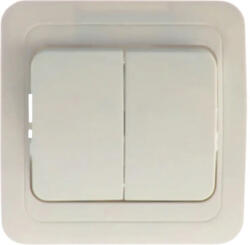 Gelux Buton cu revenire Gelux, ceramic/alb (GL-ATA002)