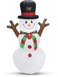 Phenom karácsonyi Felfújható hóember - 160 cm - IP44 - 1 LED - hálózati - 58060G kültéri felfújható karácsonyi hóember