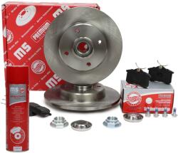  FÉKBETÉTEK + TÁRCSÁK csapággyal hátul 200901001