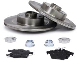  2 Tárcsás Fékbetét Csapágyzással Hátsó Renault Laguna Iii / Laguna