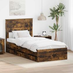 vidaXL Рамка за легло Димян дъб 100 x 200 cm Инженерна дървесина (3409871)