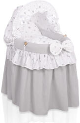  Babakocsi - Mózeskosár babáknak kapucnival - Szürke