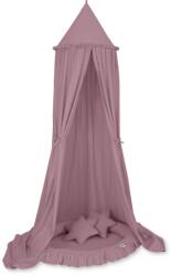  Készlet: gyerekszobába való függő baldachin, fodros fészek, retró rózsaszín párnák