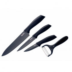 Voltz Set cutite Oliver Voltz OV51633B4G, 4 piese, Otel, Acoperire antiaderenta, Negru (OV51633B4G)