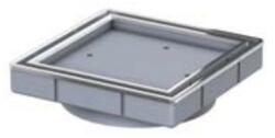 ACO rigolă duș 14.9 cm oţel 620477 (620477)