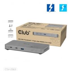 Club 3D Thunderbolt 5 - 3xUSB-C, USB-A notebook dokkoló (CSV-2563) (CSV-2563)