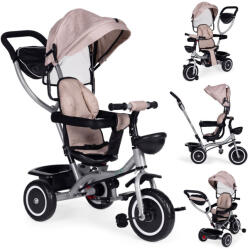  Tricikli háromkerekű forgatható üléssel összecsukható napellenzővel 2in1 bézs