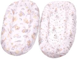 Kidizi Set 2 Huse tip cearceaf cu elastic roata pentru baby nest Kidizi Koala Dreams Circus, include zona centrala impermeabila (5949551911128)