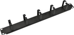 WaliSec rackszekrény Kiegészítő - CM-02 (Kábel rendező panel, Gyűrű panel, 1U(19"), fekete) (CM-02) - pcx